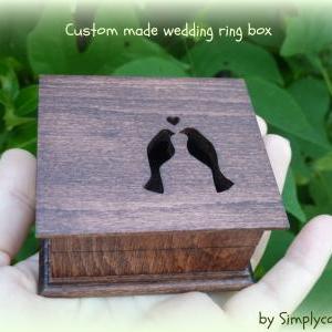 Wedding Ring Box, Ring Box, Ring Bearer Box, Ring..