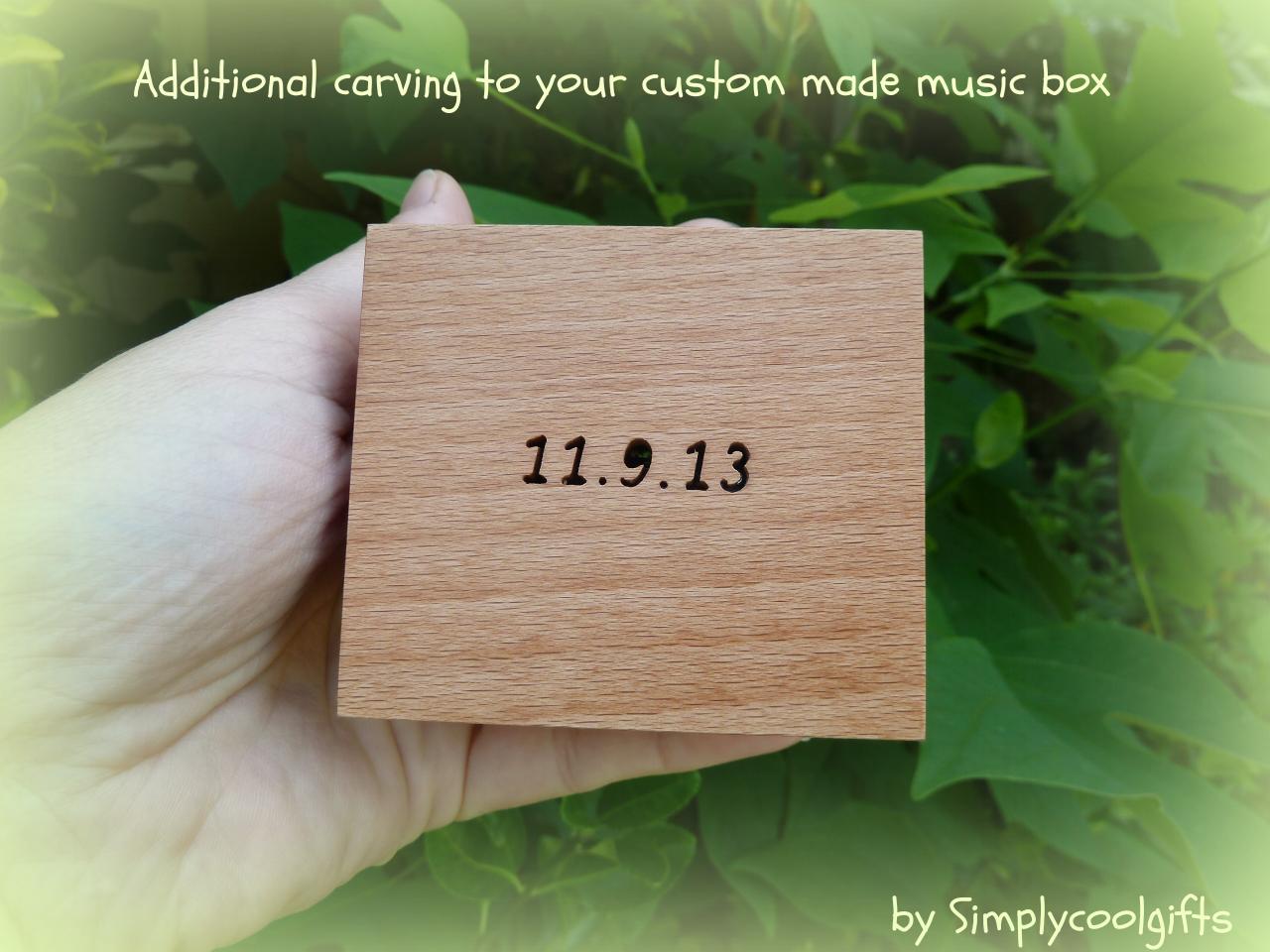 Additional Carving For Your Custom Made Music Boxes And Jewelry Boxes